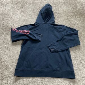 Columbia PFG Hoodie Sweatshirt Womens Medium Navy Blue Hoodie Pullover Jacket
